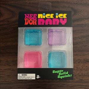 NeeDoh Nice Ice Baby Squish Toy - Pink, Blue, Purple